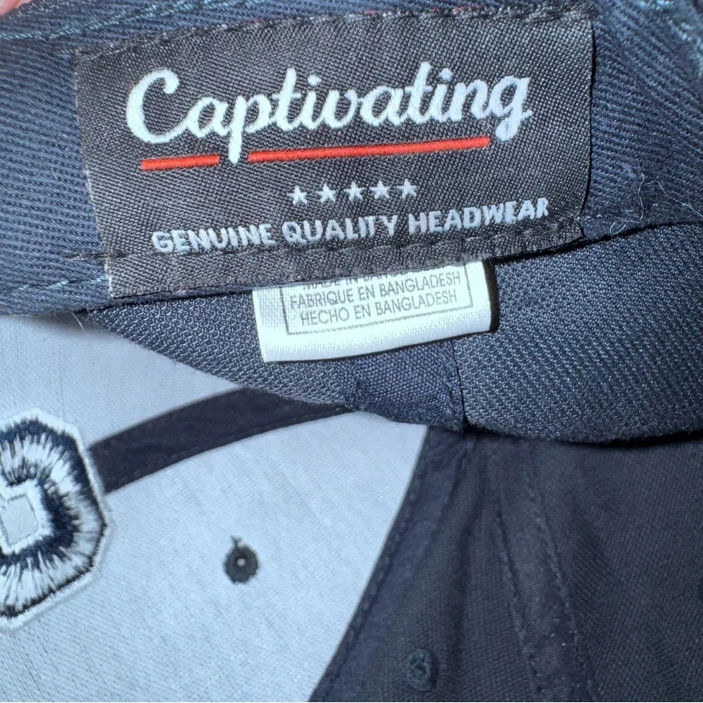 Navy Blue Embroidered Syracuse Hat Strapback Captivating Brand Super Rare Cap